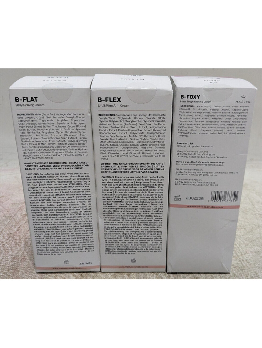 MAELYS 6 Piece Set B-TIGHT + B-FLEX + B-FLAT + B-FOXY+B-GLOSSY+B-GLOWY 3oz NEW - Picture 6 of 7